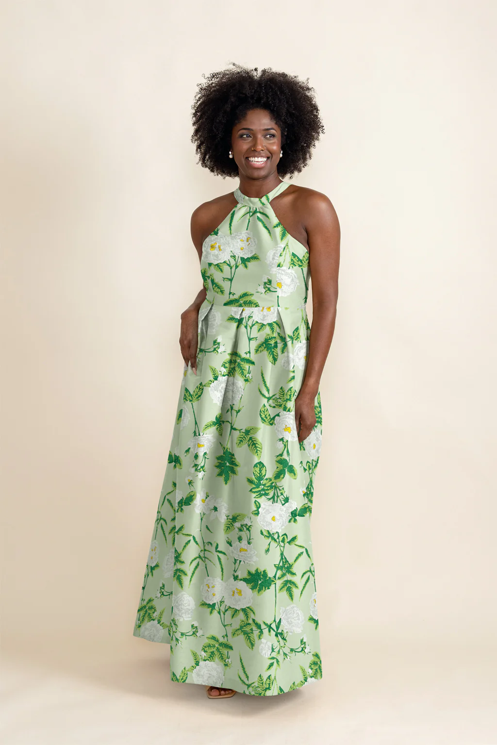 Abby Bodice with Dahlia Skirt in Camellia Jacquard