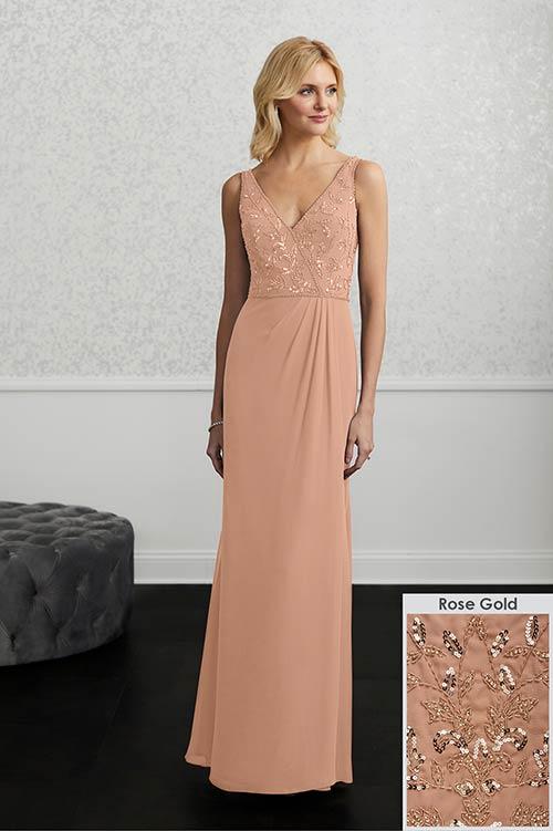 Adrianna Papell Platinum Bridesmaid Dress 40219 - Image 14