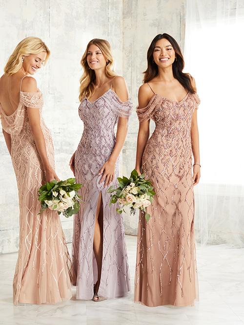 Adrianna Papell Platinum Bridesmaid Dress 40263