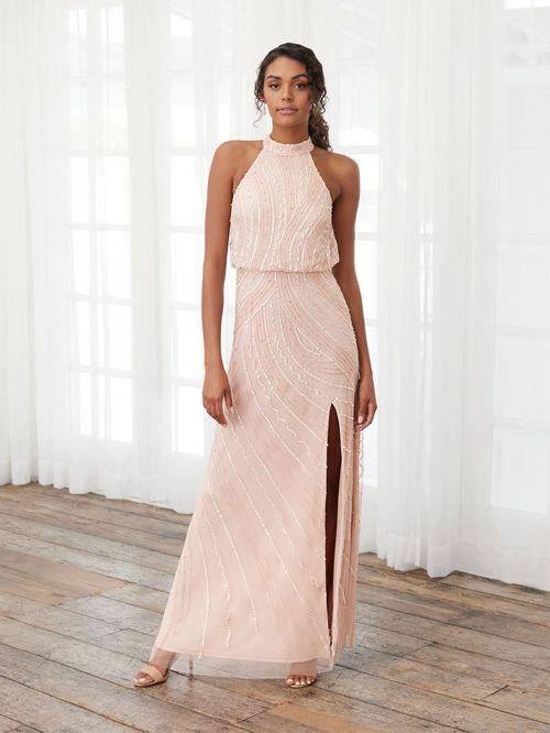 Adrianna Papell Platinum Bridesmaid Dress 40393