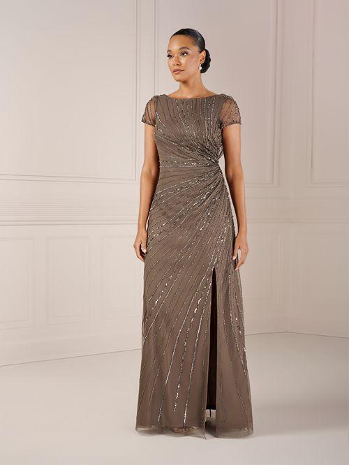 Adrianna Papell Platinum Bridesmaid Dress 40438