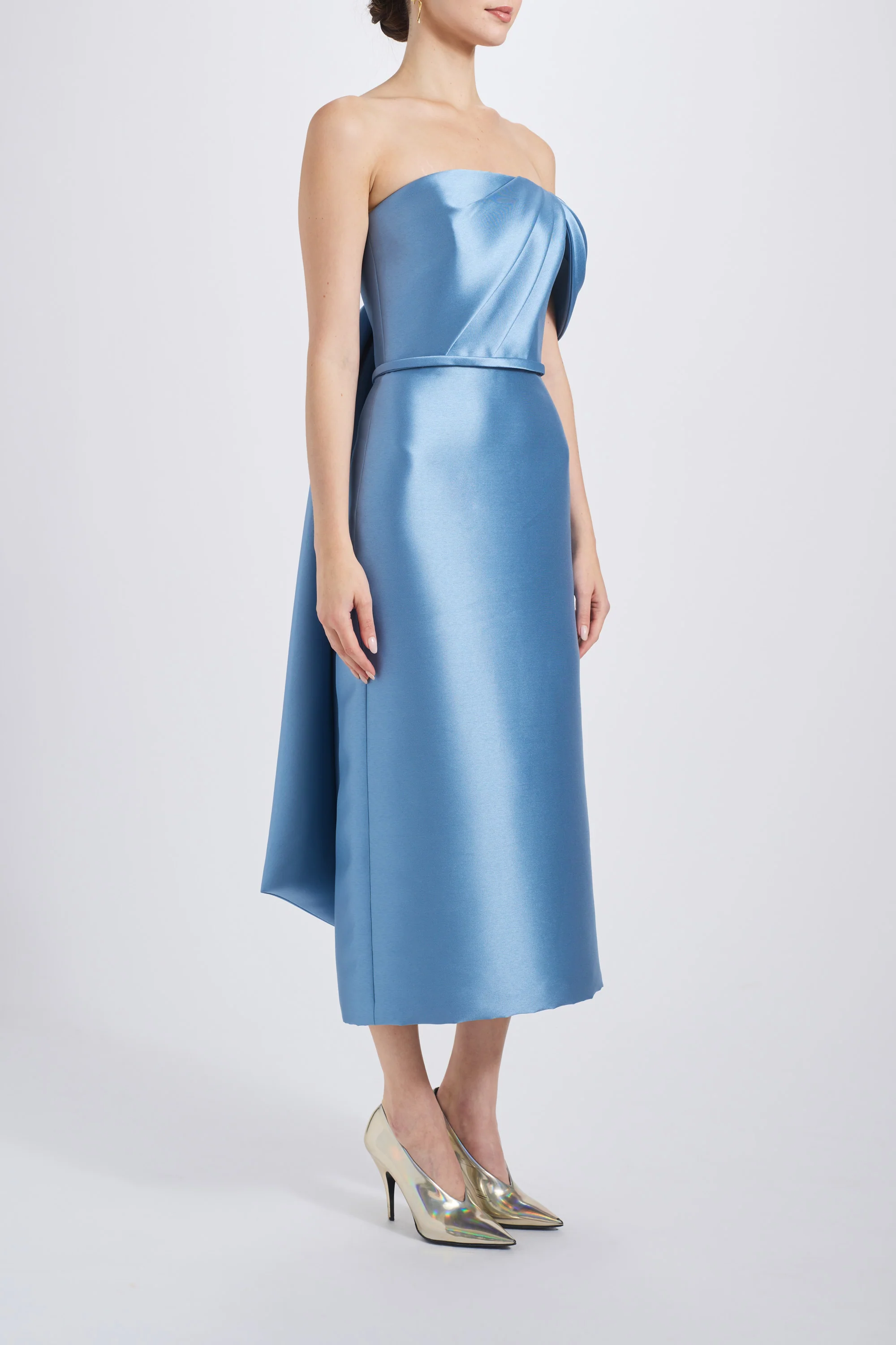 Amsale Evening Bow Cocktail Gown P831M - Image 4