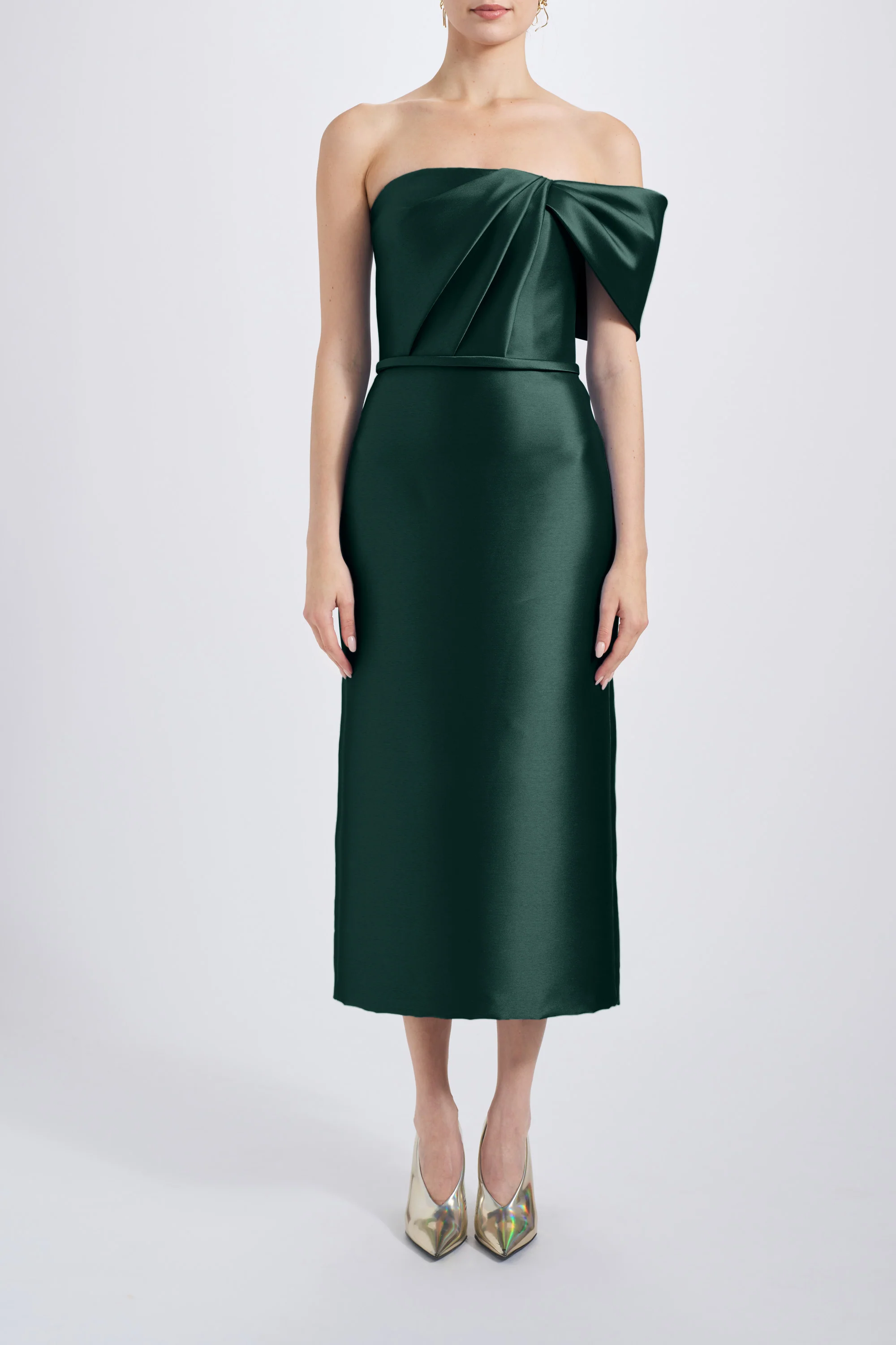 Amsale Evening Bow Cocktail Gown P831M - Image 5