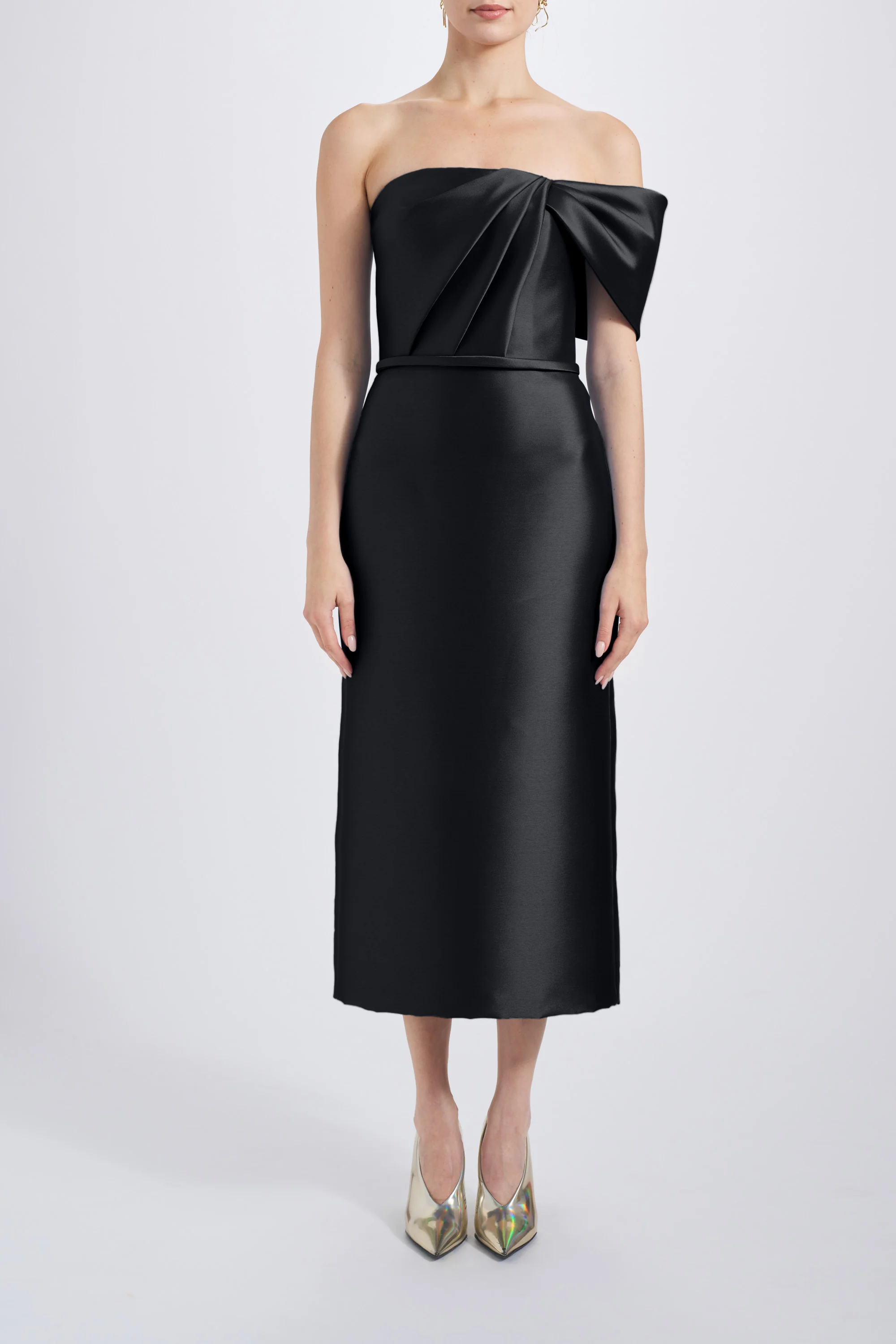 Amsale Evening Bow Cocktail Gown P831M - Image 6