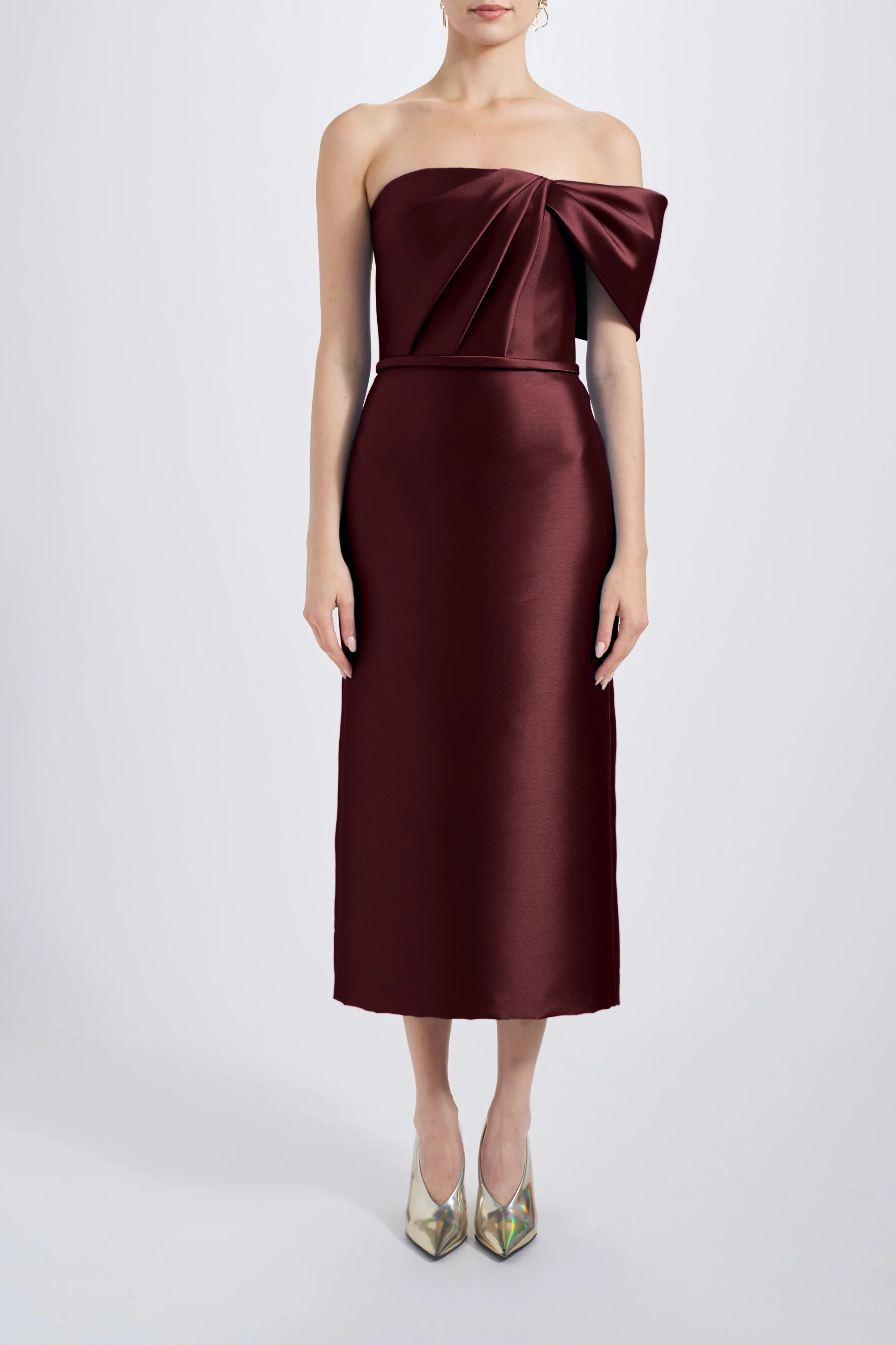 Amsale Evening Bow Cocktail Gown P831M - Image 7