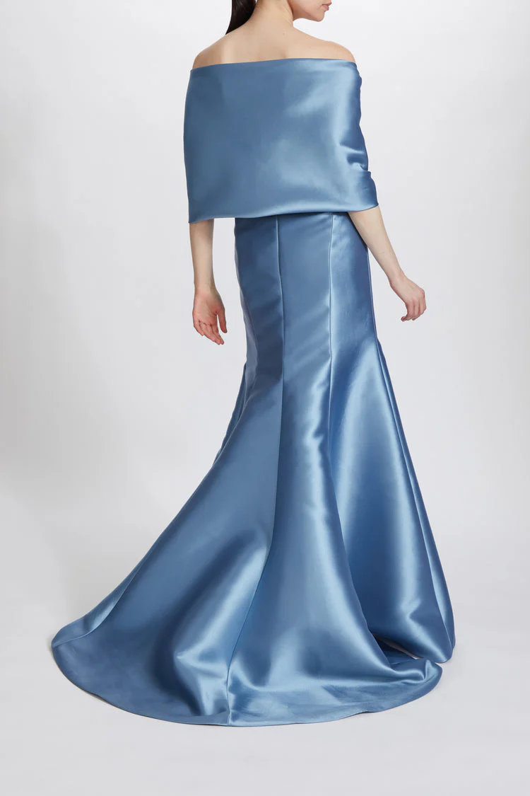 Amsale Evening Mikado Strapless Gown P609 - Image 8