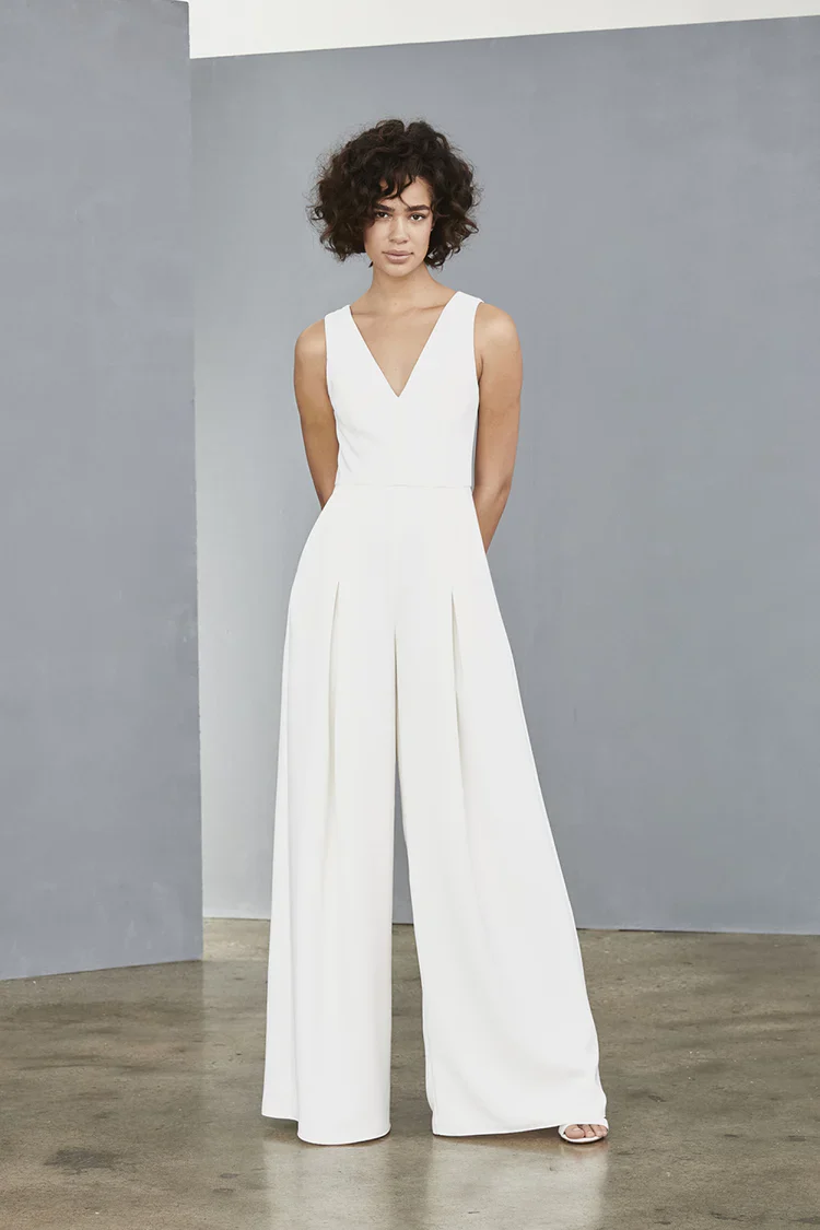 Amsale Little White Dress LW136 - Image 4
