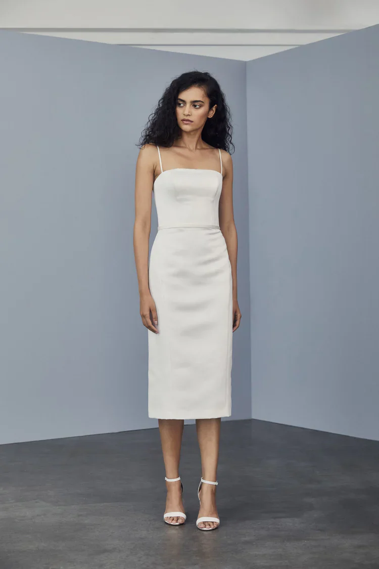 Amsale Little White Dress LW163