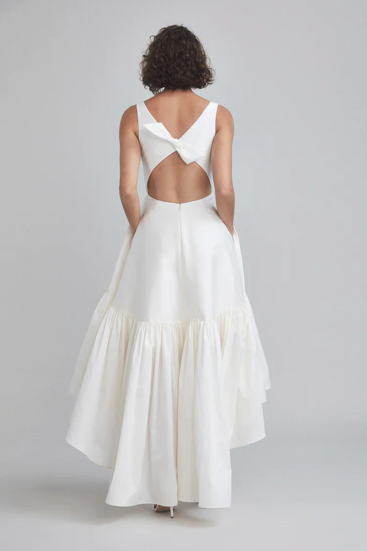 Amsale Little White Dress LW188 - Image 5