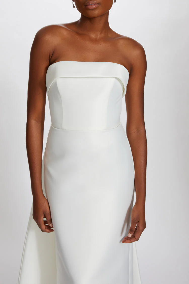 Amsale Little White Dress LW232 - Image 3