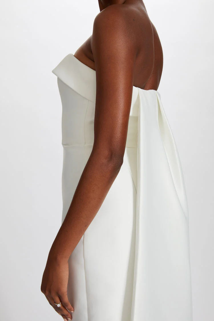Amsale Little White Dress LW232 - Image 4