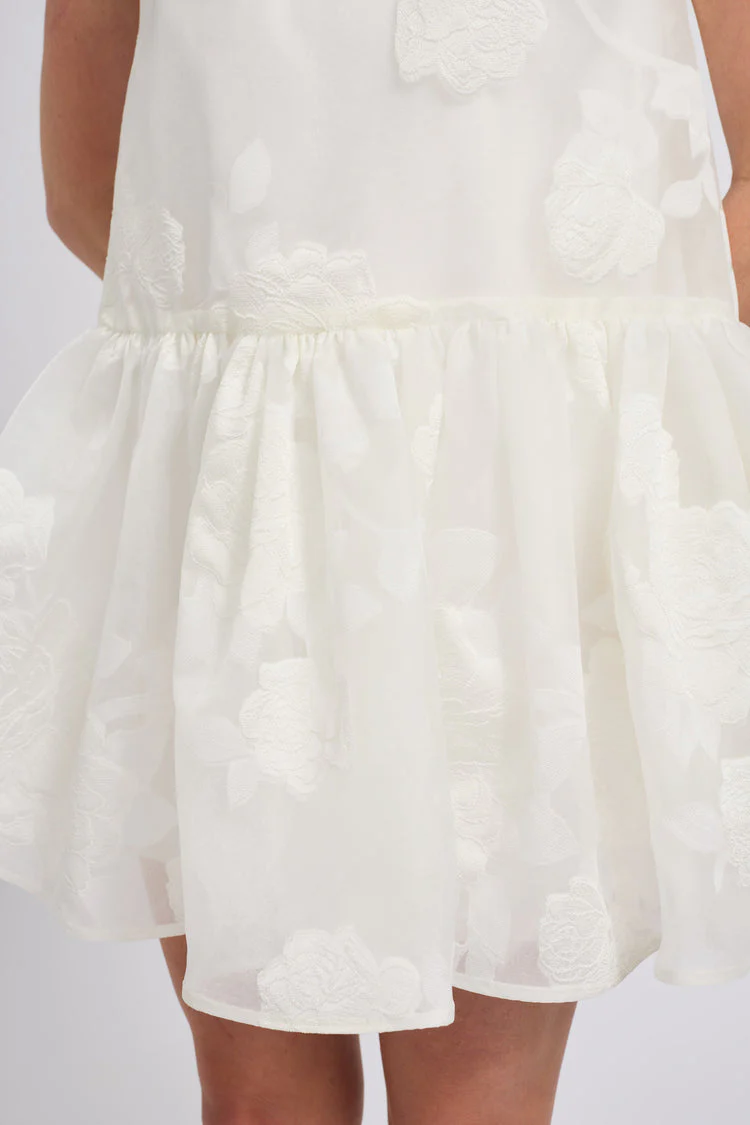 Amsale Little White Dress LW252 - Image 2