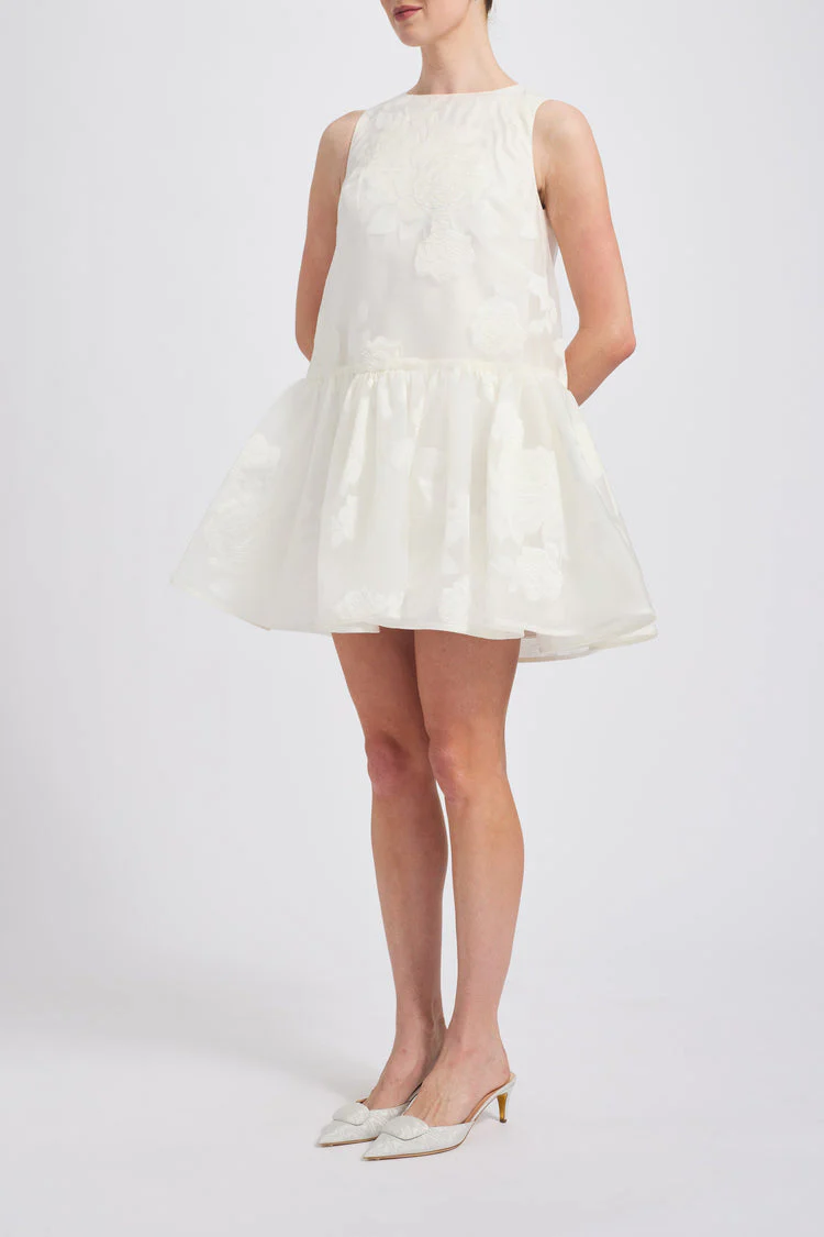 Amsale Little White Dress LW252 - Image 3