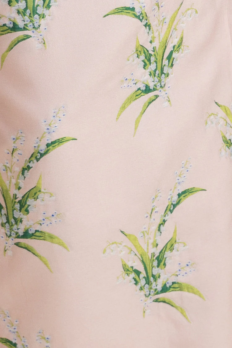 Beckett Bodice with Straight Skirt in Lily of the Valley Jacquard - Image 8