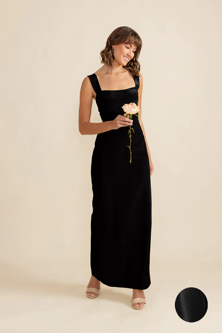 Beckett Bodice With Straight Skirt in Shantung