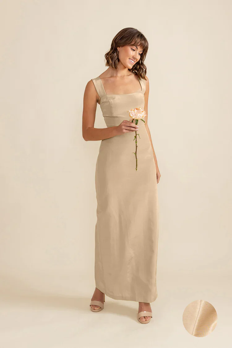 Beckett Bodice With Straight Skirt in Shantung - Image 5
