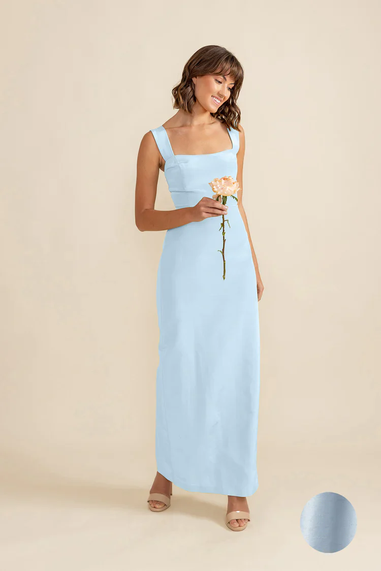Beckett Bodice With Straight Skirt in Shantung - Image 6