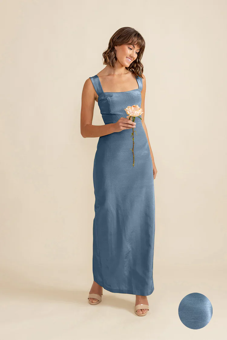 Beckett Bodice With Straight Skirt in Shantung - Image 7