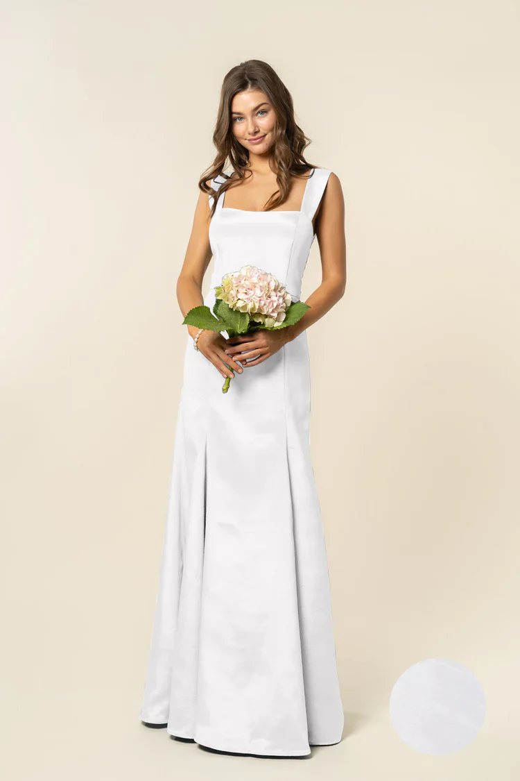 Beckett Bodice with Trumpet Skirt in Shantung - Image 2