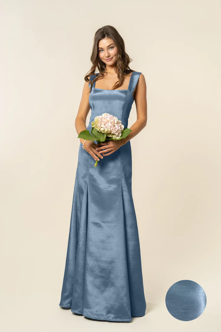 Beckett Bodice with Trumpet Skirt in Shantung - Image 7