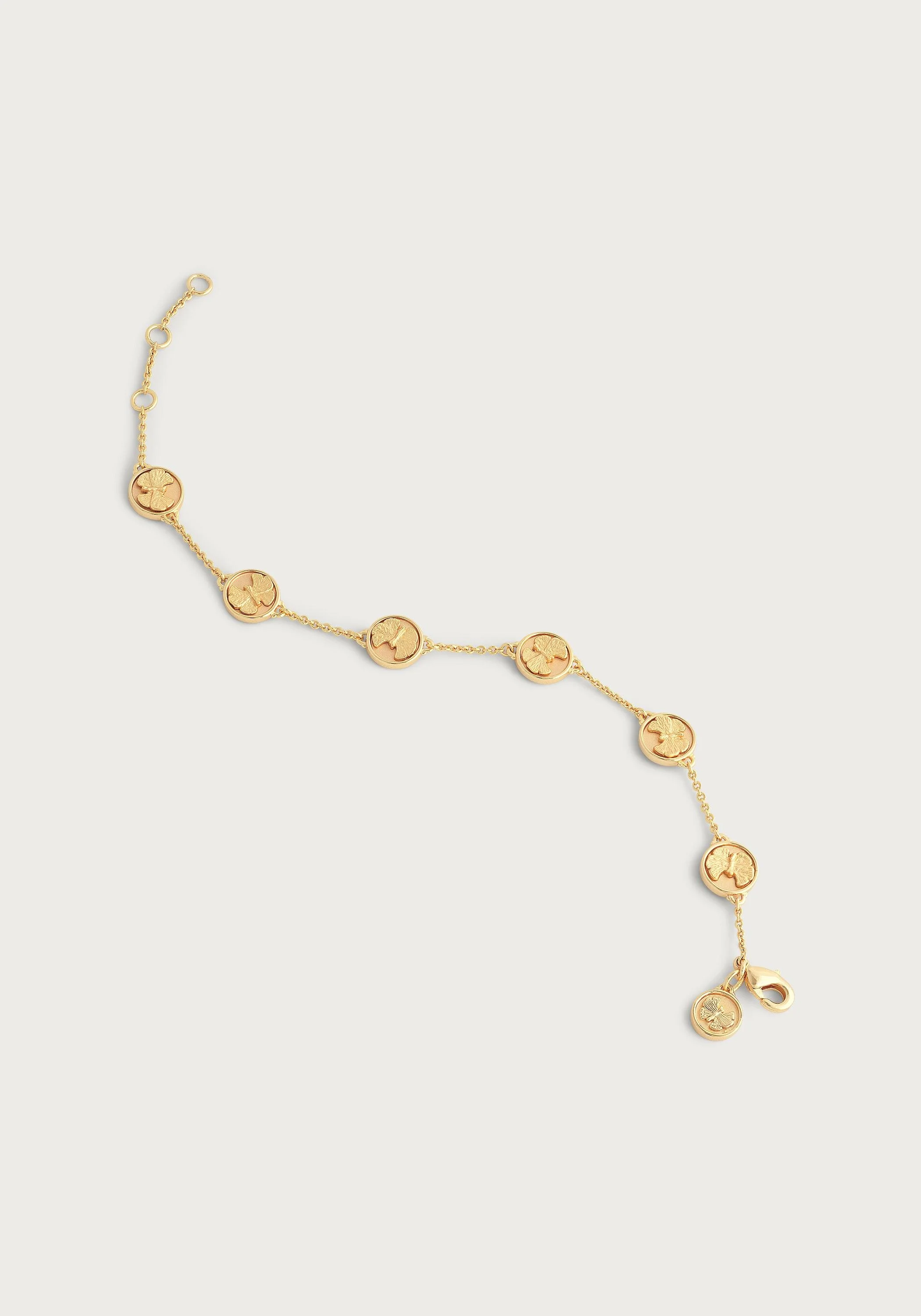 Butterfly Coin Charm Bracelet - Image 2