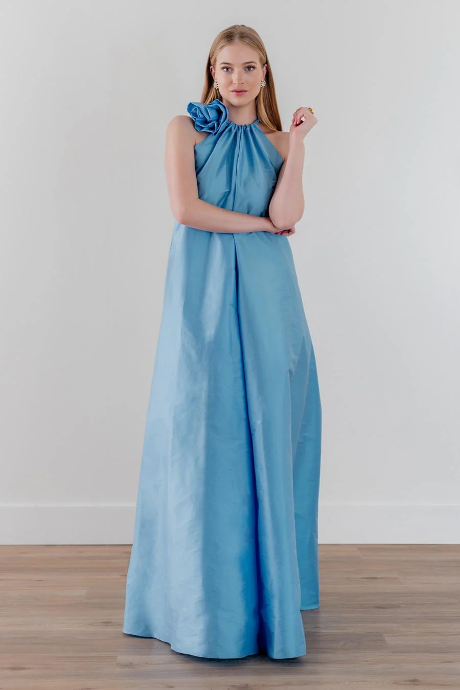 By Watters Evening Style Bloom in Cornflower Blue