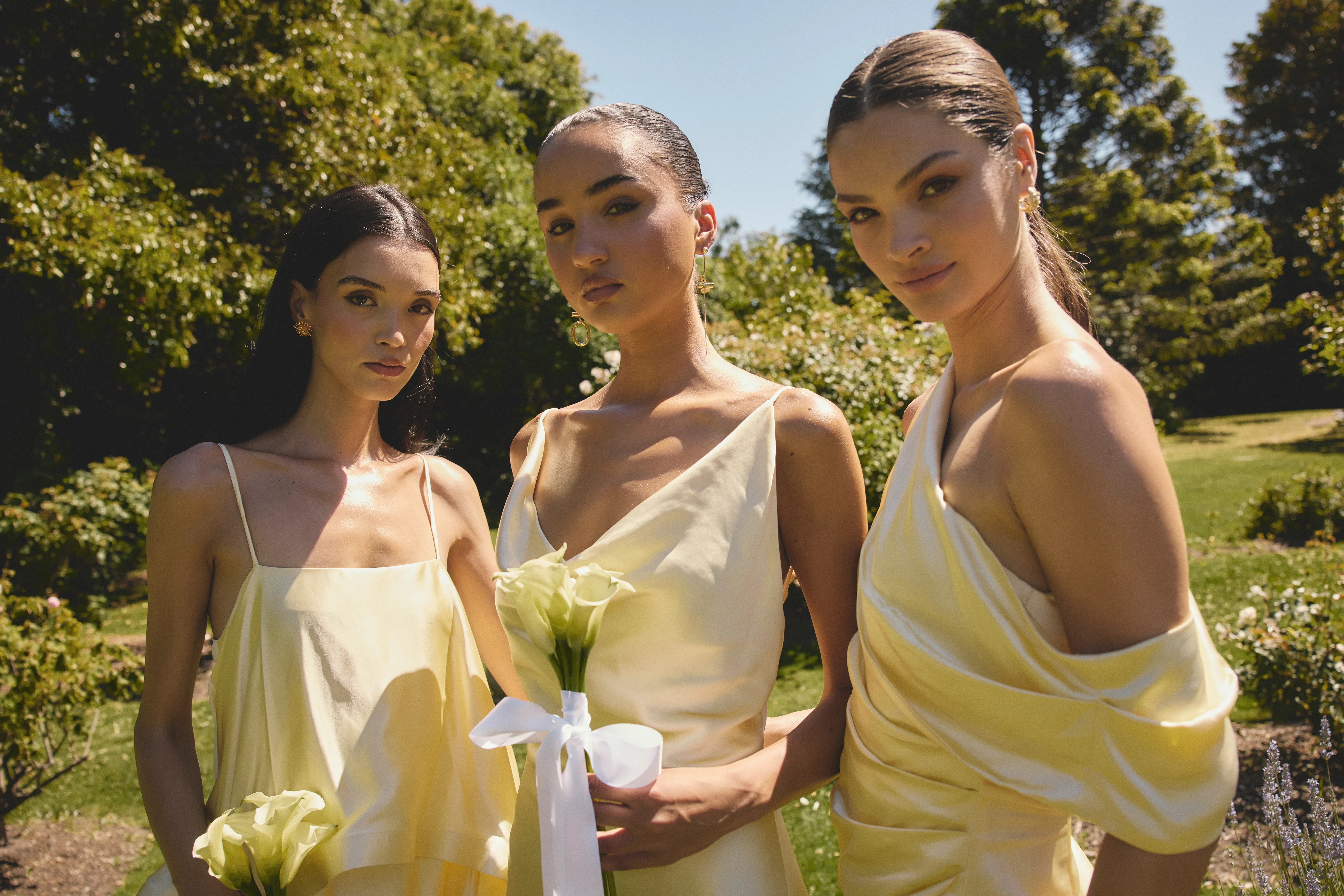 Isadora One Shoulder Gown in Butter Yellow - Image 9