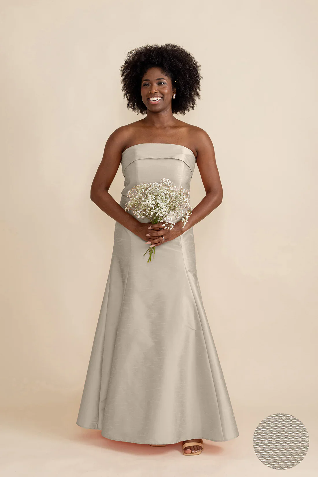 Eva Bodice with Trumpet Skirt in Drapey Bengaline - Image 4