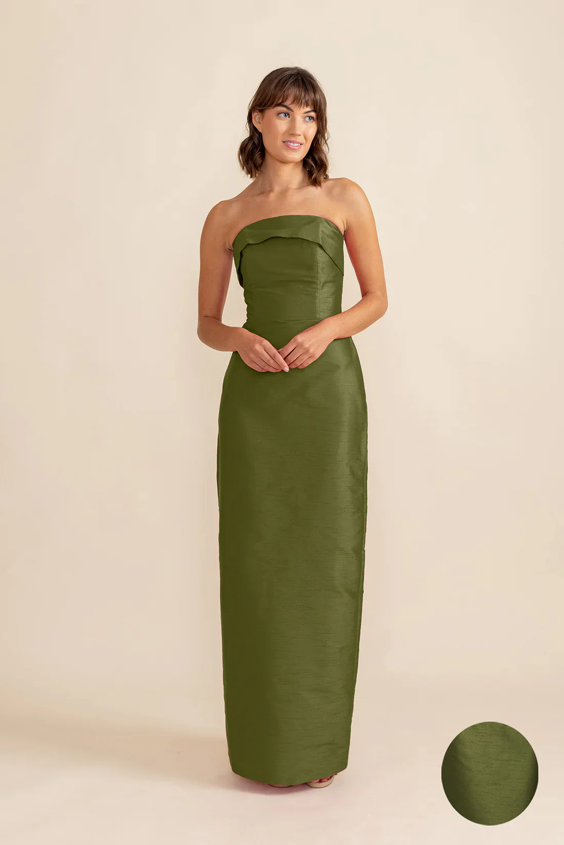 Eva Bodice with Straight Skirt in Shantung - Image 12