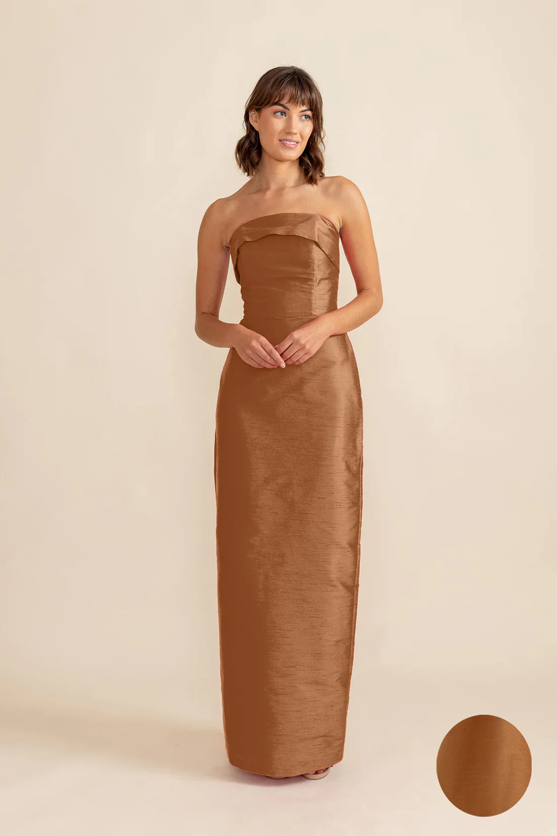 Eva Bodice with Straight Skirt in Shantung - Image 18