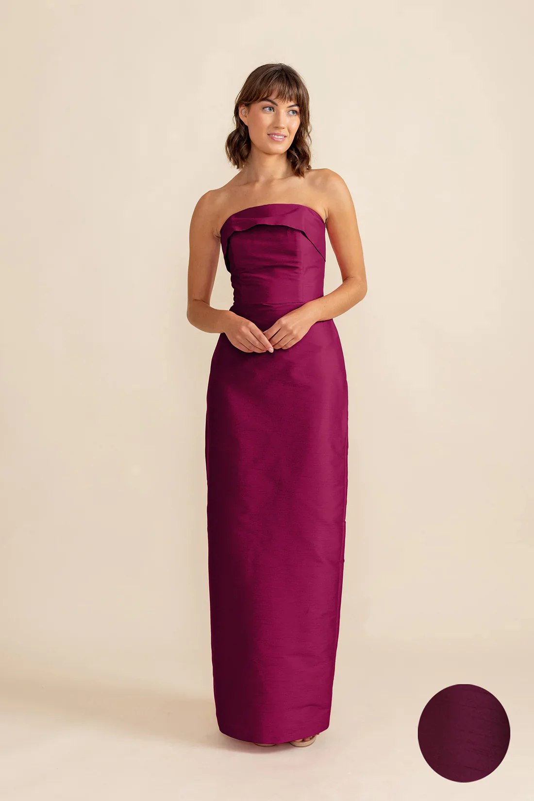 Eva Bodice with Straight Skirt in Shantung - Image 19