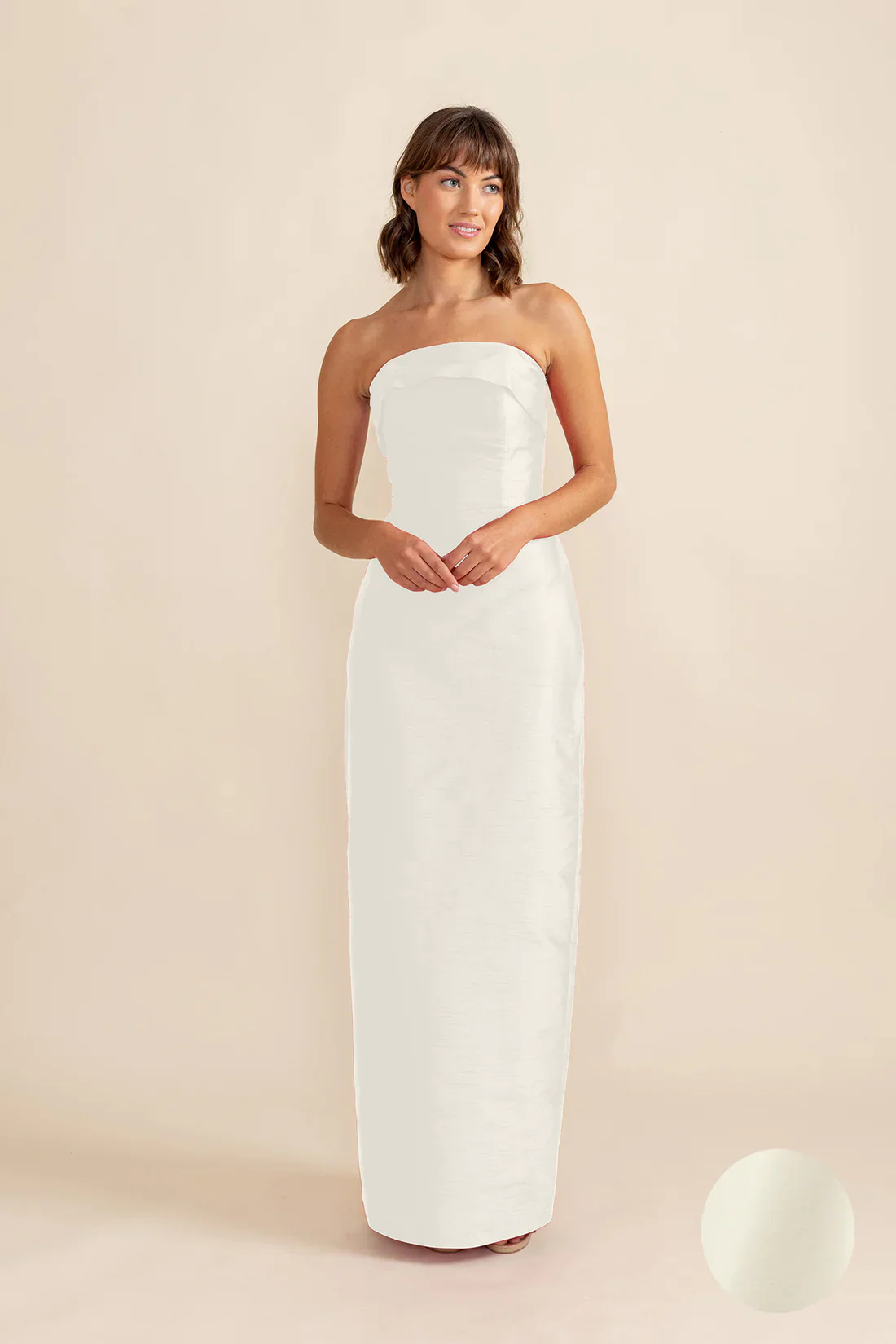 Eva Bodice with Straight Skirt in Shantung - Image 5