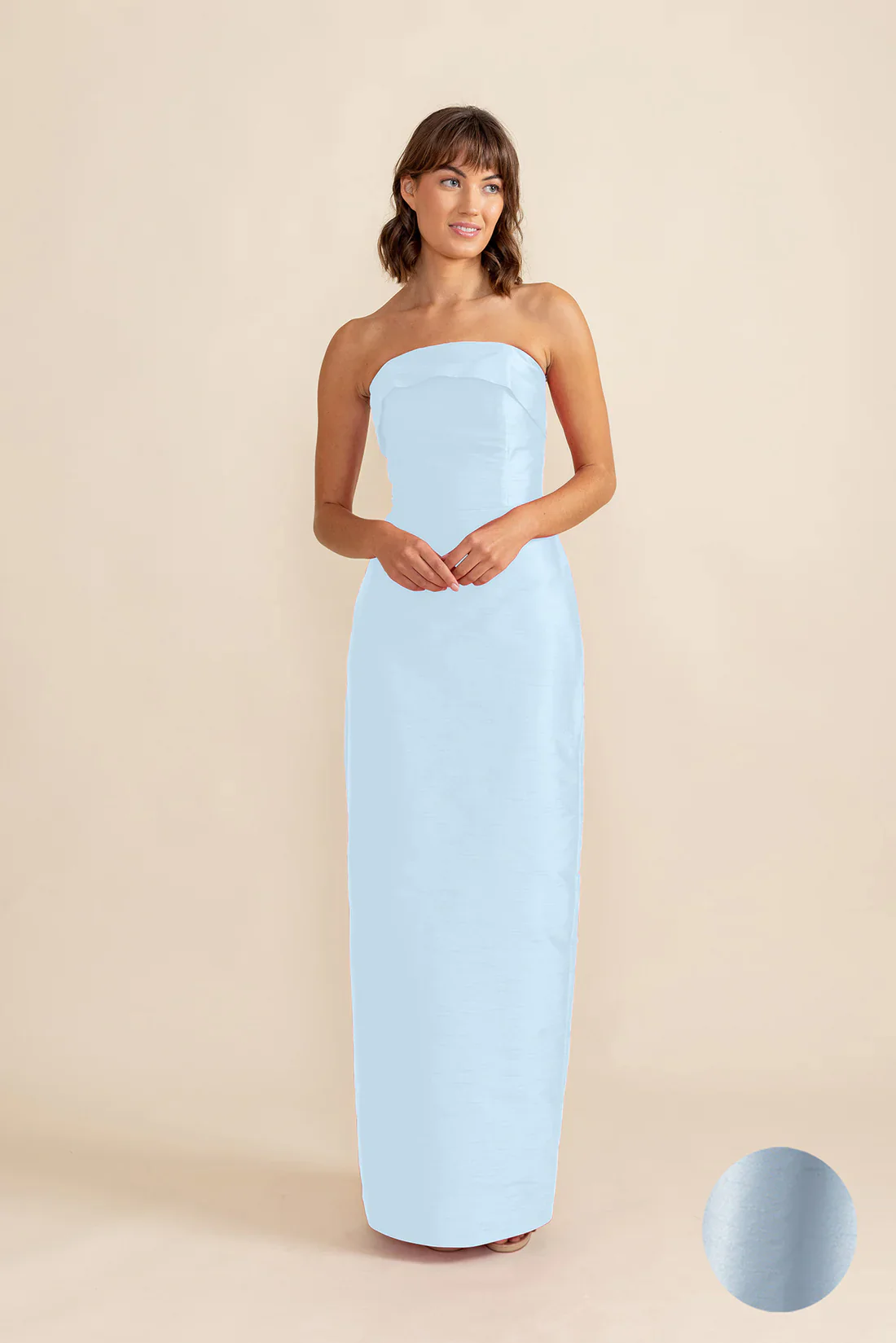 Eva Bodice with Straight Skirt in Shantung - Image 8