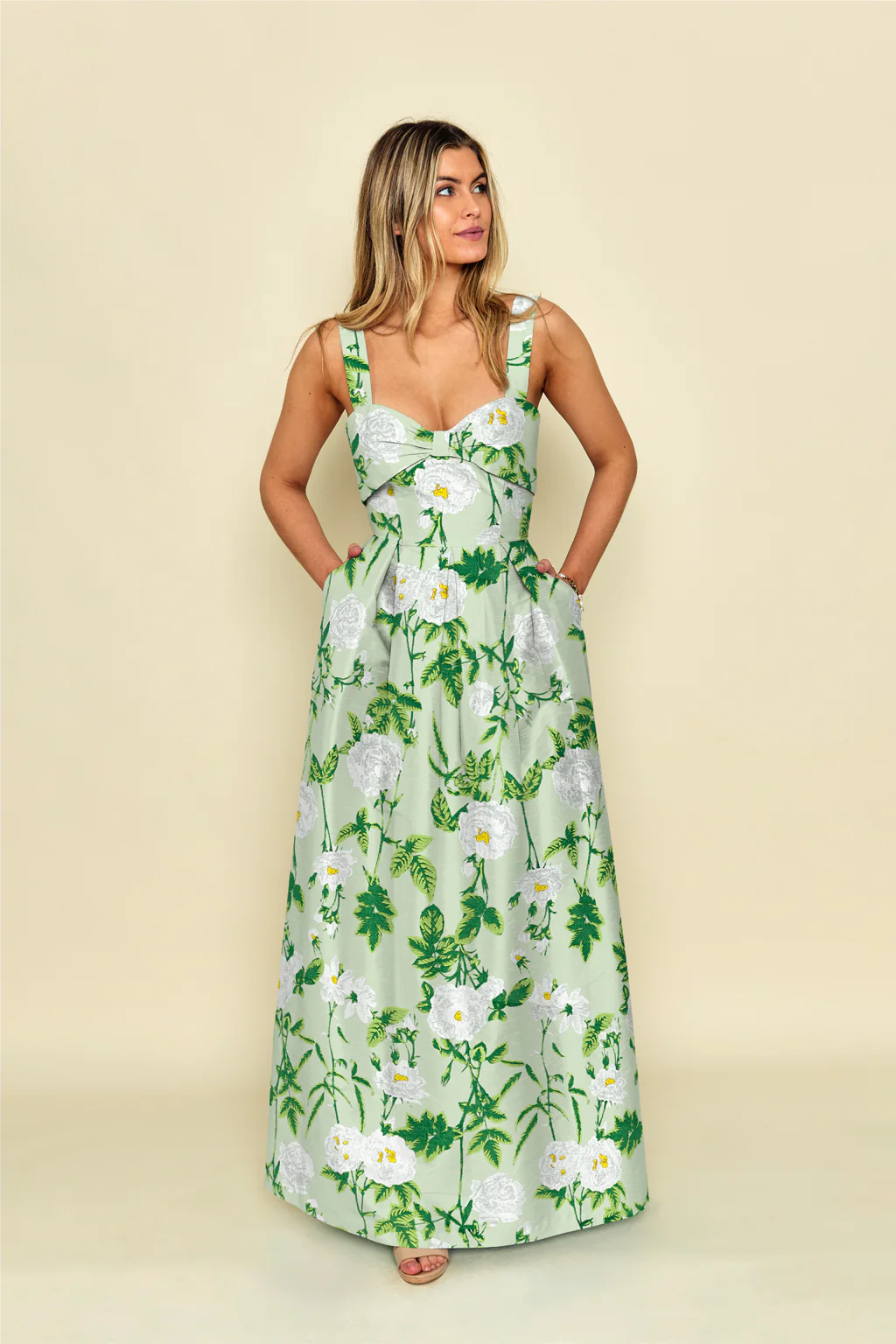 Grace Bodice with Dahlia Skirt in Camellia Jacquard - Image 2