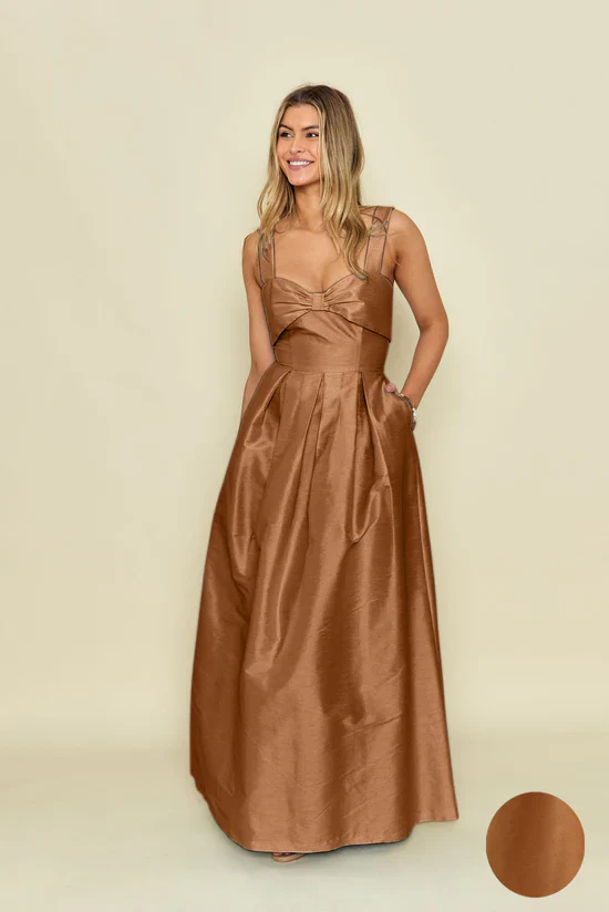 Grace Bodice with Dahlia Skirt in Shantung - Image 10