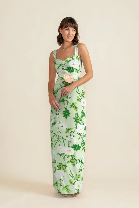 Grace Bodice with Straight Skirt in Camellia Jacquard - Image 3
