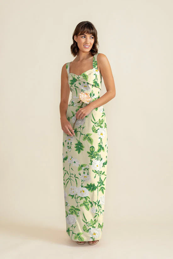 Grace Bodice with Straight Skirt in Camellia Jacquard - Image 4