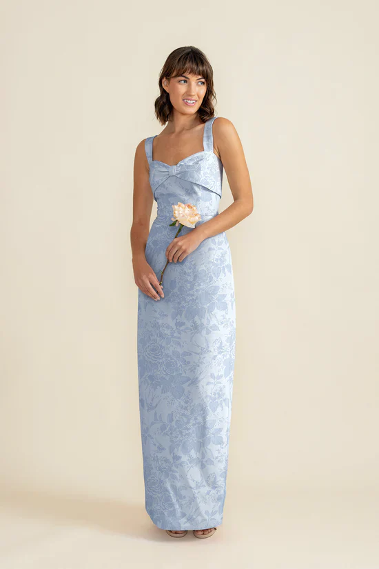 Grace Bodice with Straight Skirt in Garden Flora - Image 4