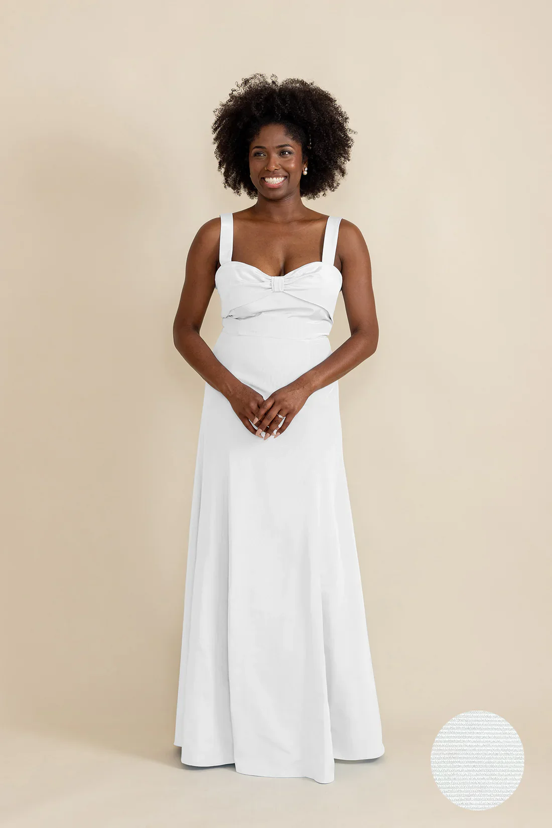 Grace Bodice with Trumpet Skirt in Shantung - Image 3