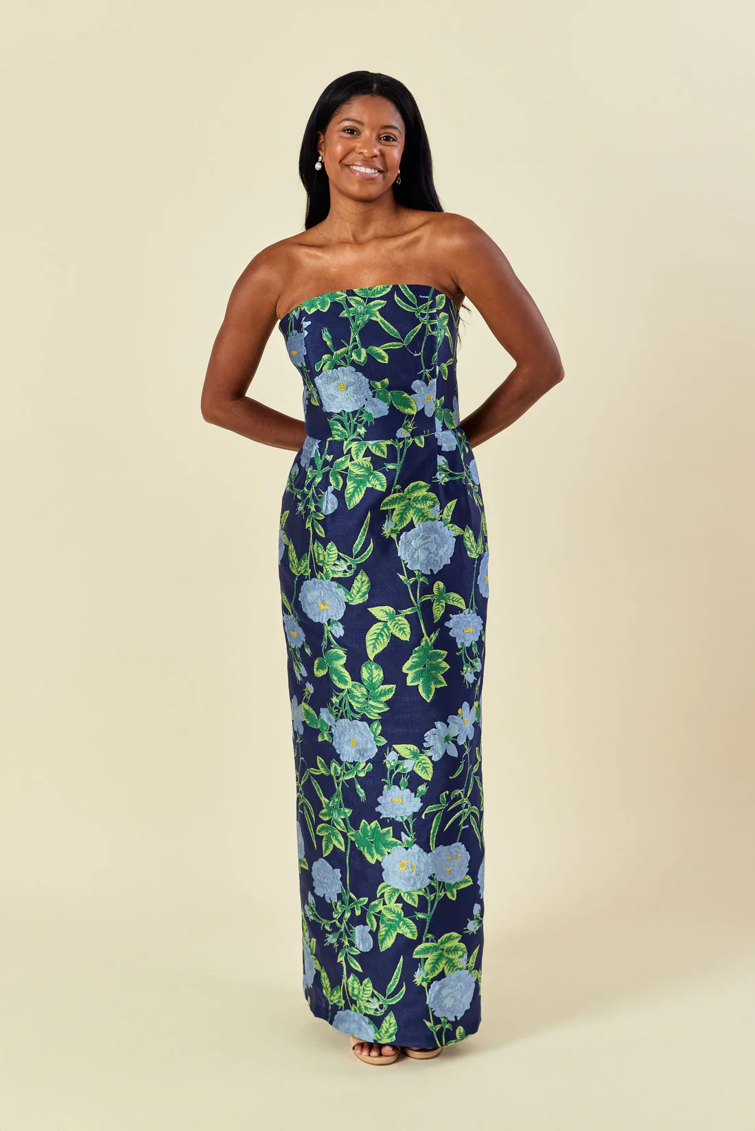 Hannah Bodice with Brunch Skirt in Camellia Jacquard - Image 3