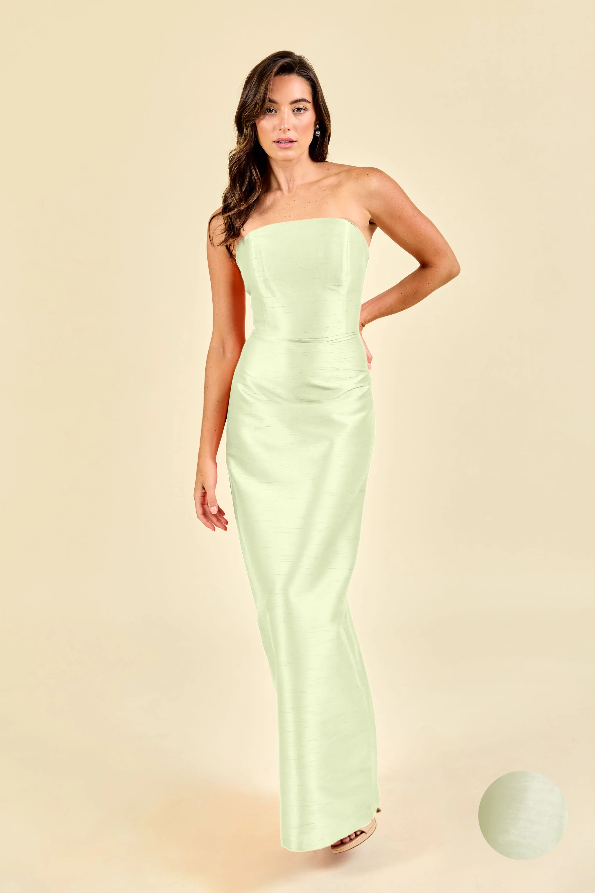 Hannah Bodice With Straight Skirt in Drapey Bengaline - Image 11