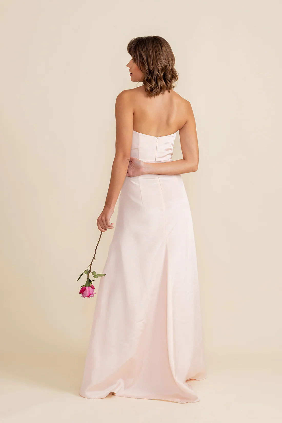 Hannah Bodice with Trumpet Skirt in Shantung - Image 2