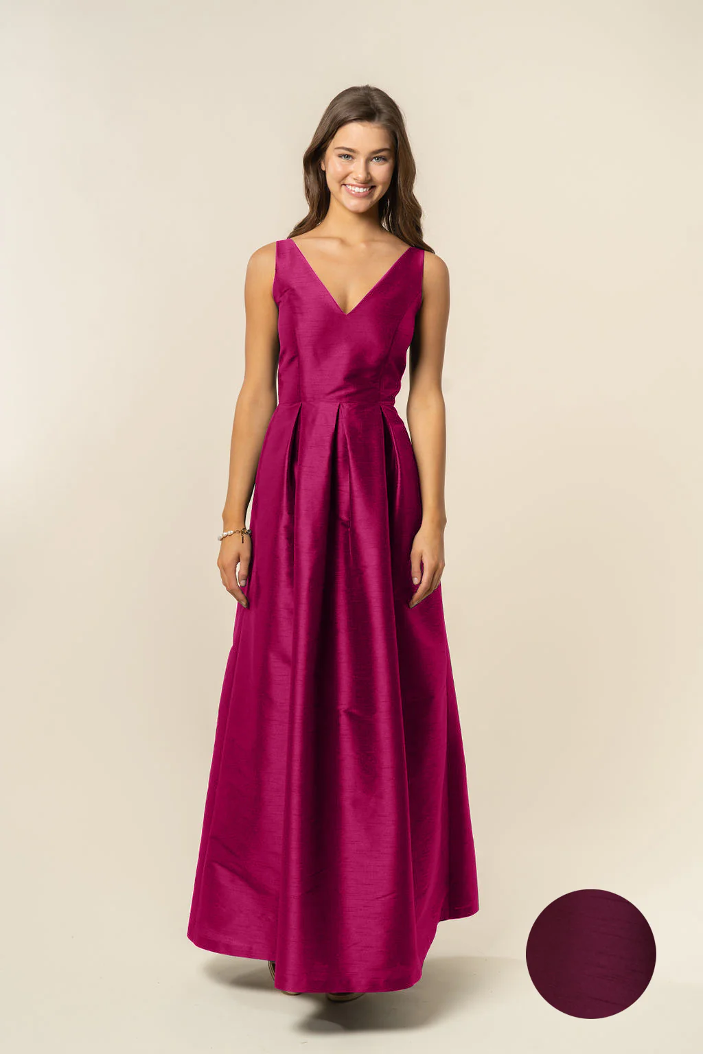 Harper Bodice with Dahlia Skirt in Shantung - Image 10