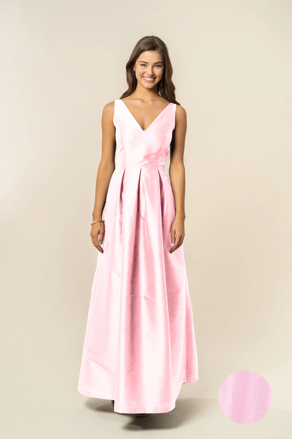 Harper Bodice with Dahlia Skirt in Shantung - Image 12