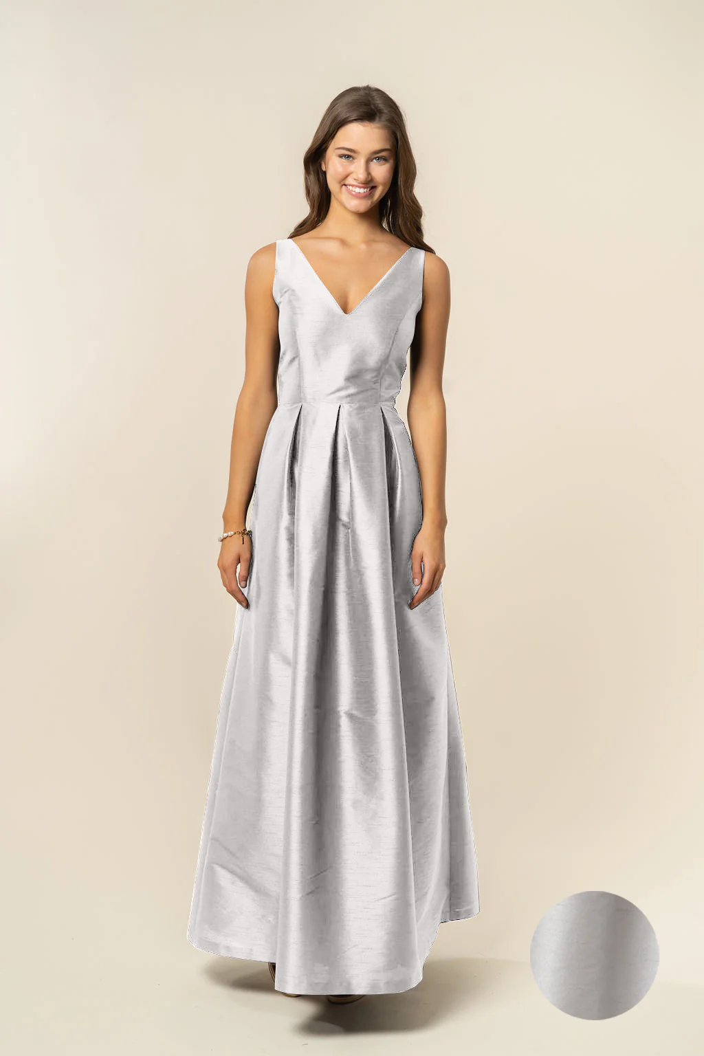 Harper Bodice with Dahlia Skirt in Shantung - Image 13