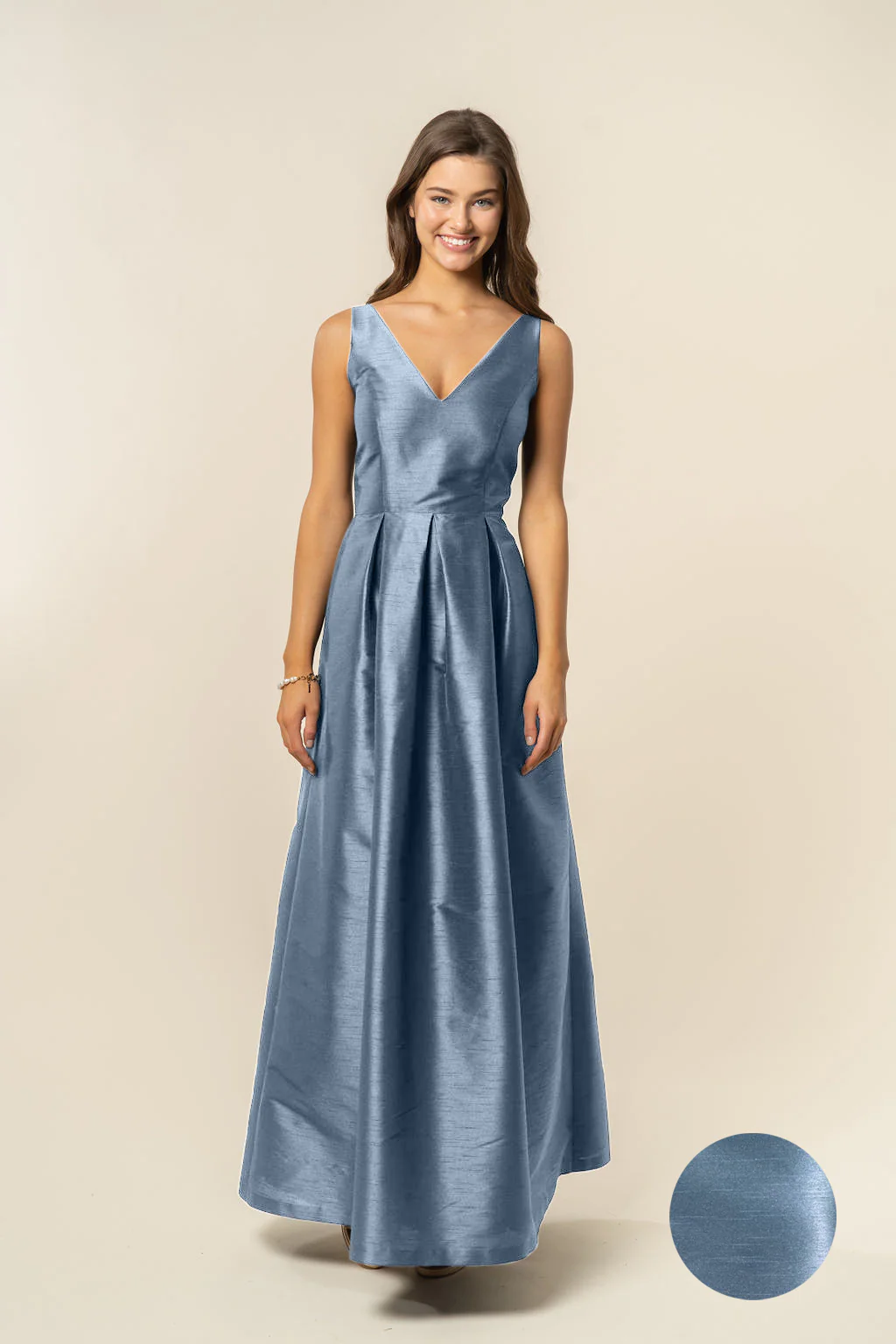 Harper Bodice with Dahlia Skirt in Shantung - Image 16
