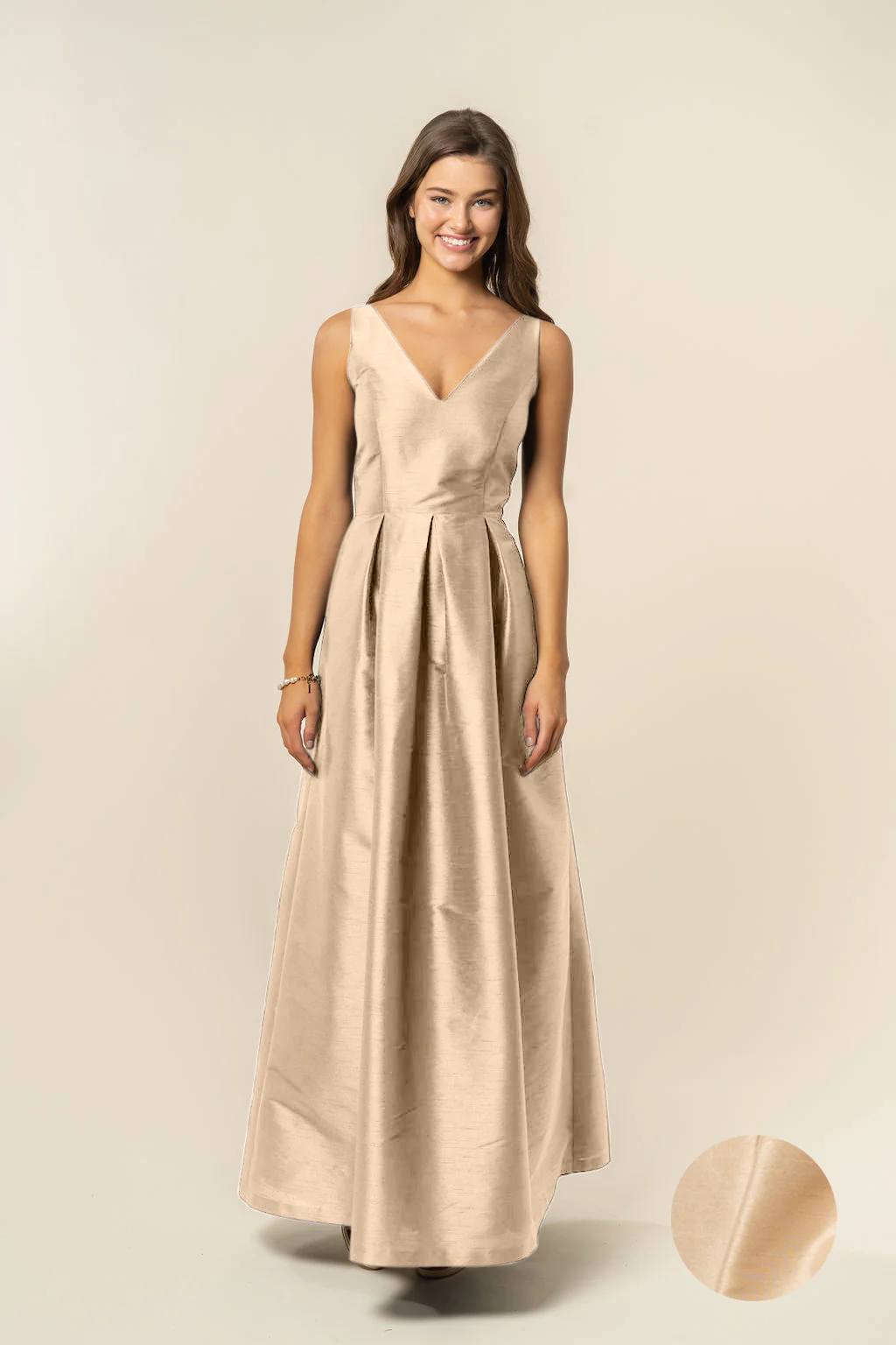 Harper Bodice with Dahlia Skirt in Shantung - Image 5