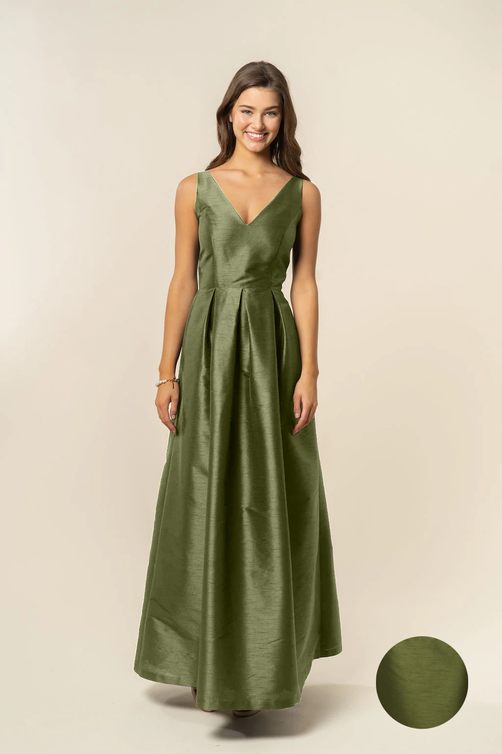 Harper Bodice with Dahlia Skirt in Shantung - Image 8