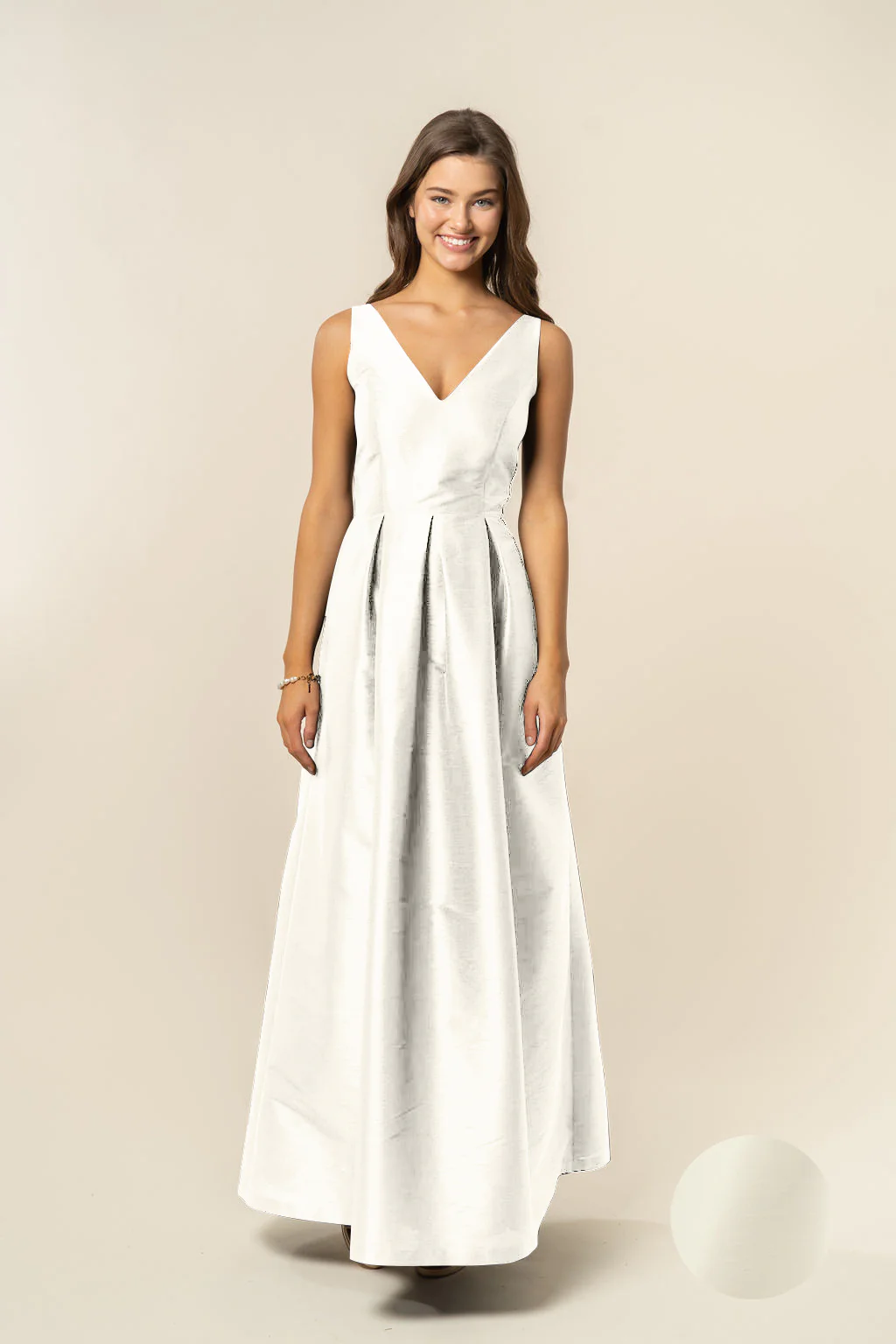 Harper Bodice with Dahlia Skirt in Shantung - Image 9