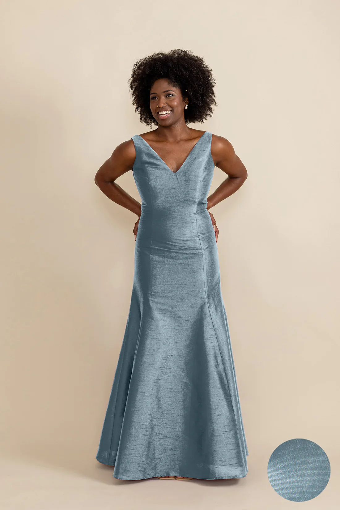 Harper Bodice with Trumpet Skirt in Drapey Bengaline - Image 12